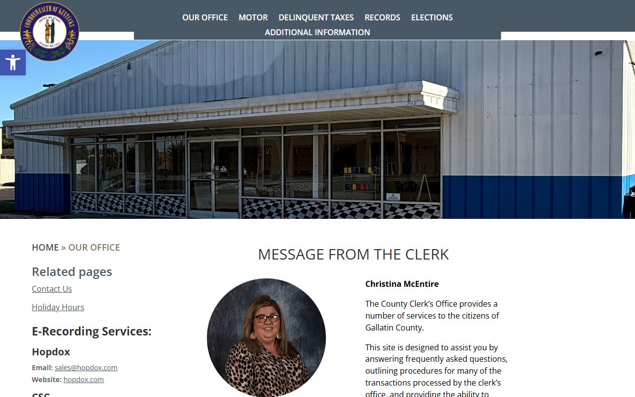 Gallatin County clerk records office source for clerk record routing
