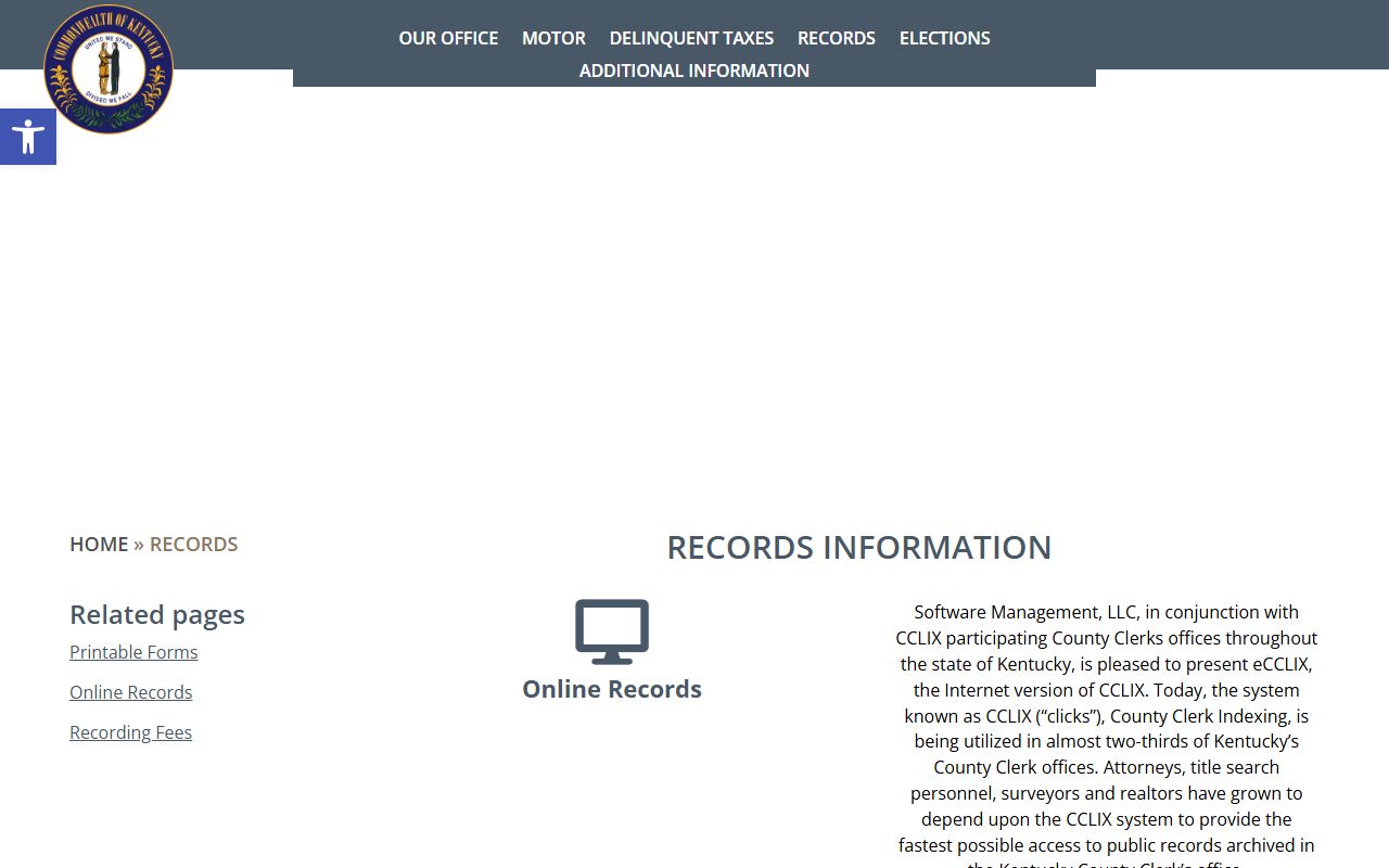 Gallatin County court records County Clerk eCCLIX records distinction