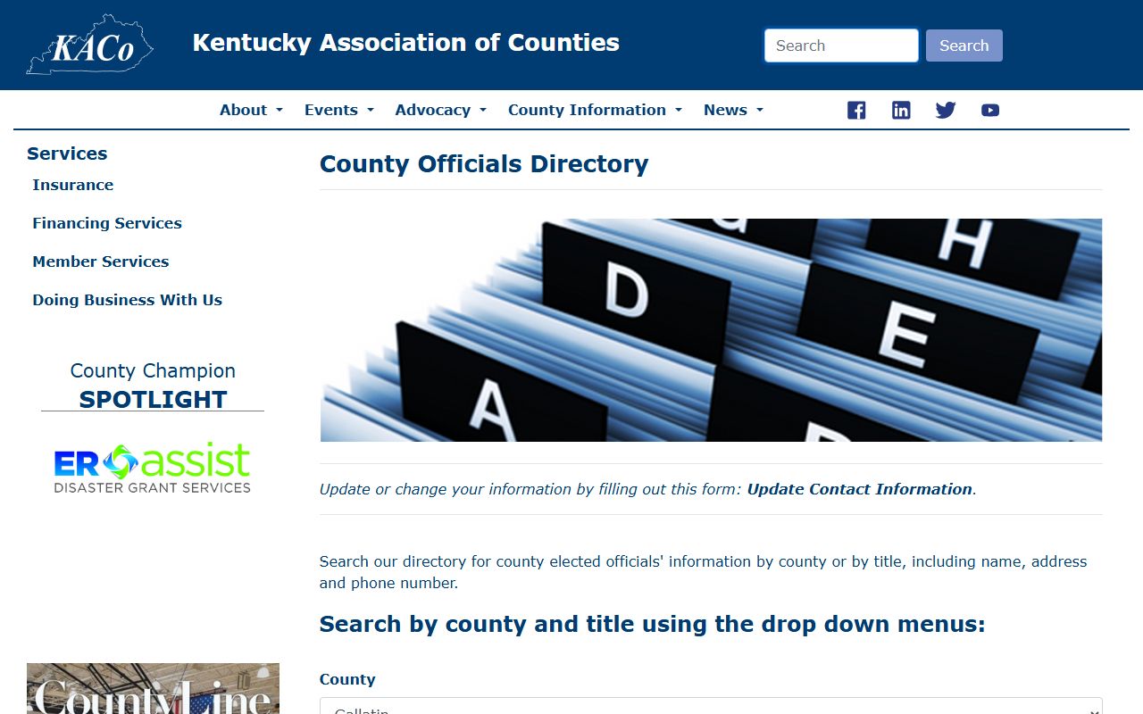 Gallatin County court records county officials directory