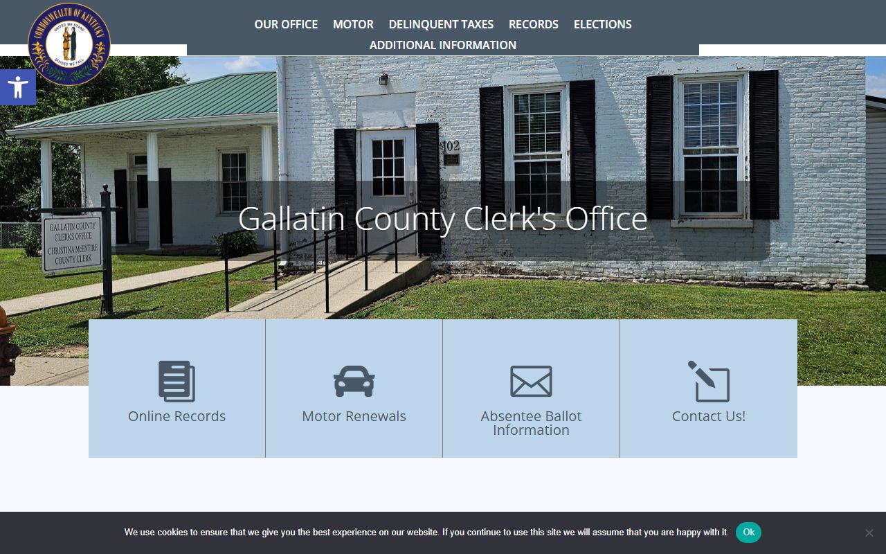 Gallatin County court records county clerk homepage