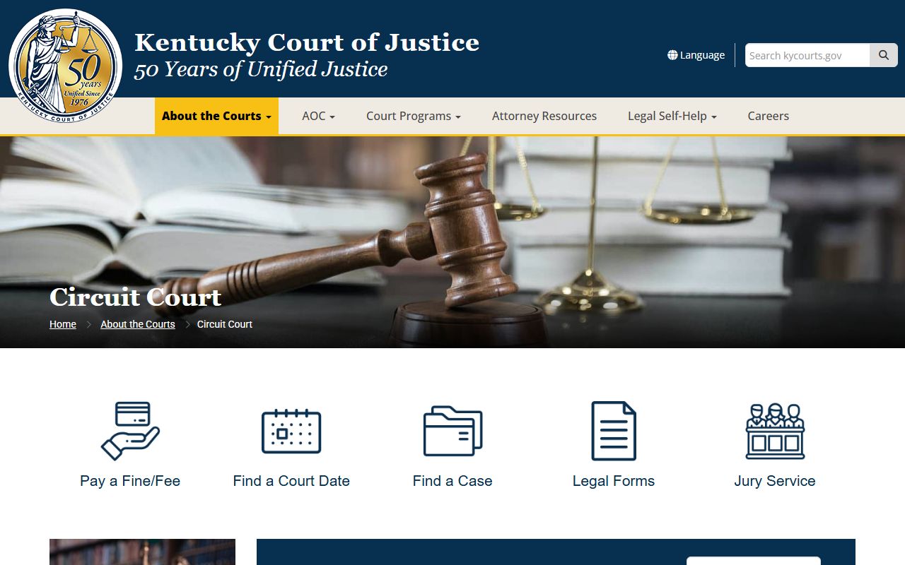 Gallatin County court records Kentucky Circuit Court jurisdiction