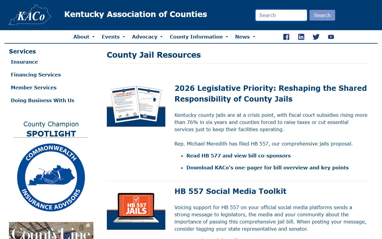 Gallatin County inmate records KACo county jail resources