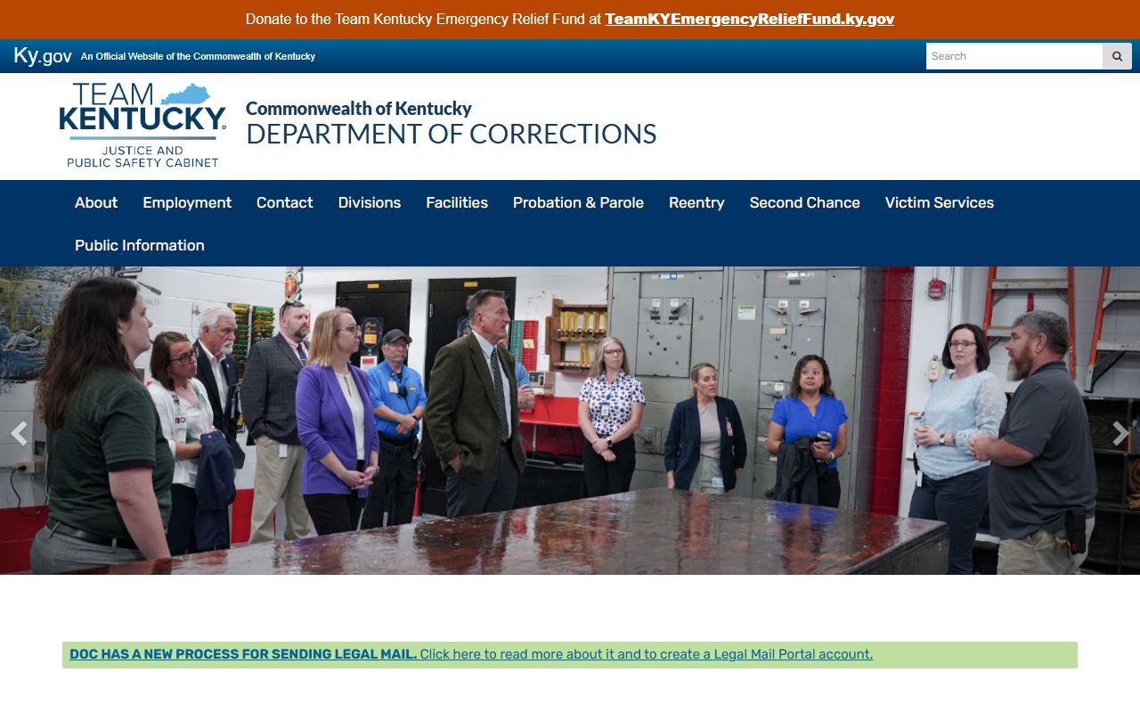 Gallatin County inmate records Kentucky Department of Corrections