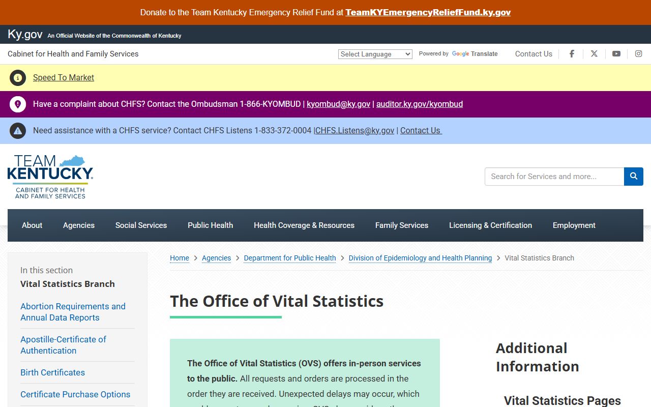 Gallatin County marriage and divorce records Kentucky Office of Vital Statistics