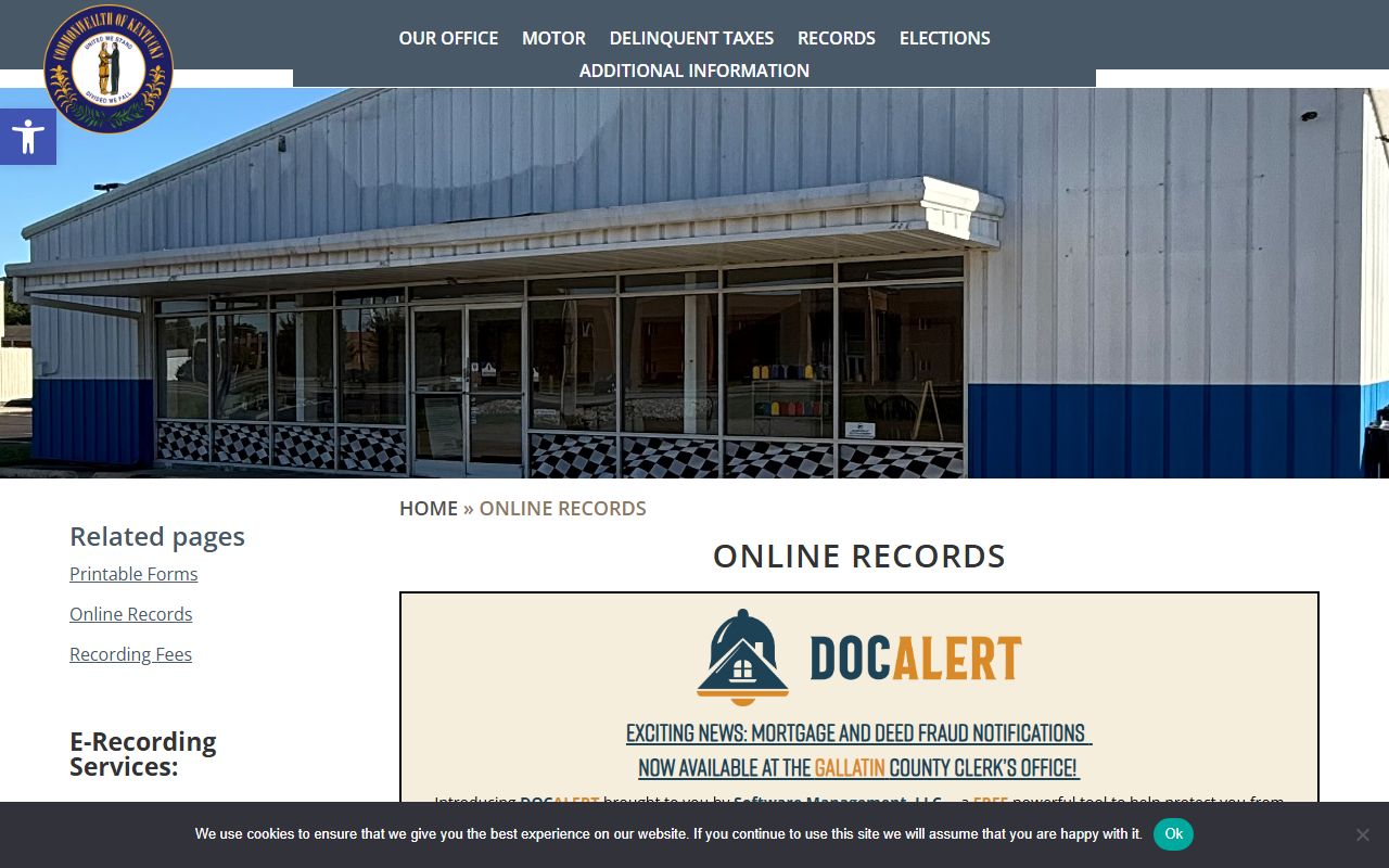 Gallatin County probate records eCCLIX county clerk online records